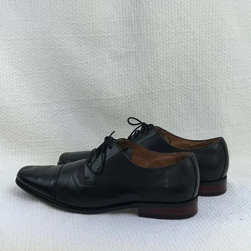 Florsheim Men's, Postino Cap Toe Oxford Black 9.5 D 15149-001 Black LEATHER